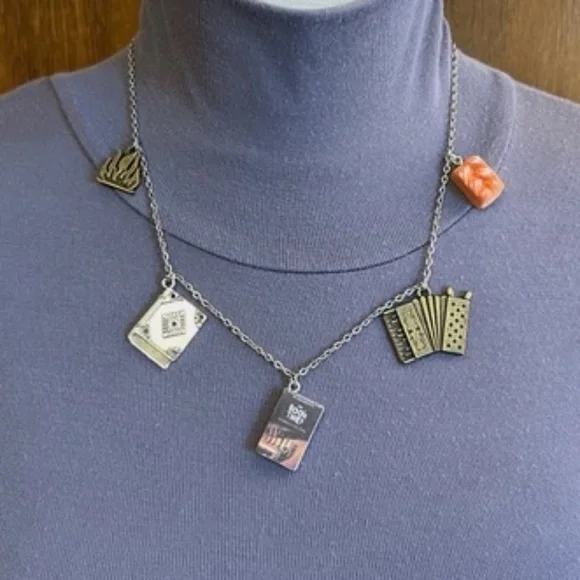 The Book Thief by Markus Zusak Handmade Literature Necklace Book Cover Accordion - Picture 2 of 16